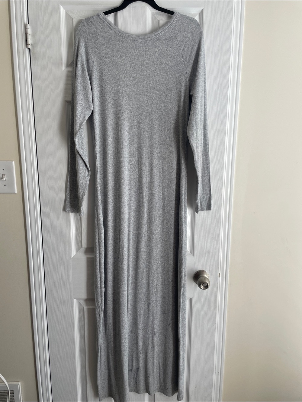 BNWT AERIE $90 Cotton Blend Long Sleeve Maxi Low Back